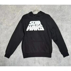 Star Wars‎ Black Hoodie with Logo Patch and Image on back - Medium
